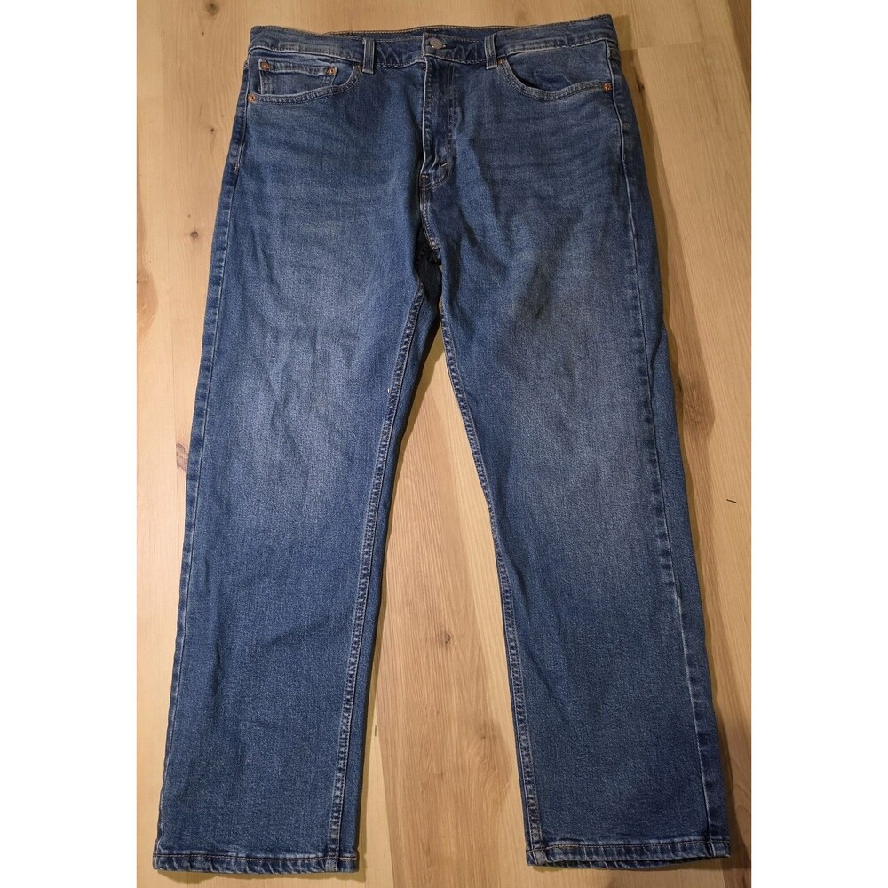 Levi’s 505 Jeans Mens 38x30 Blue Regular Fit Straight Leg Denim Red Tab